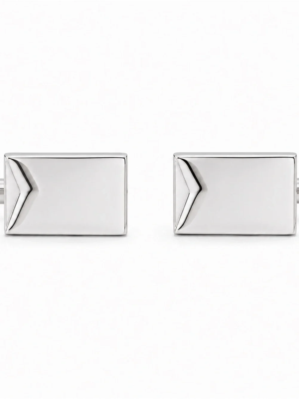 Vintage Silver Chevron Cufflinks